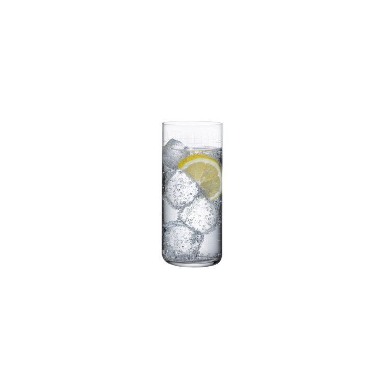 Finesse Grid Lead Free Crystal Highball Glass AllModern